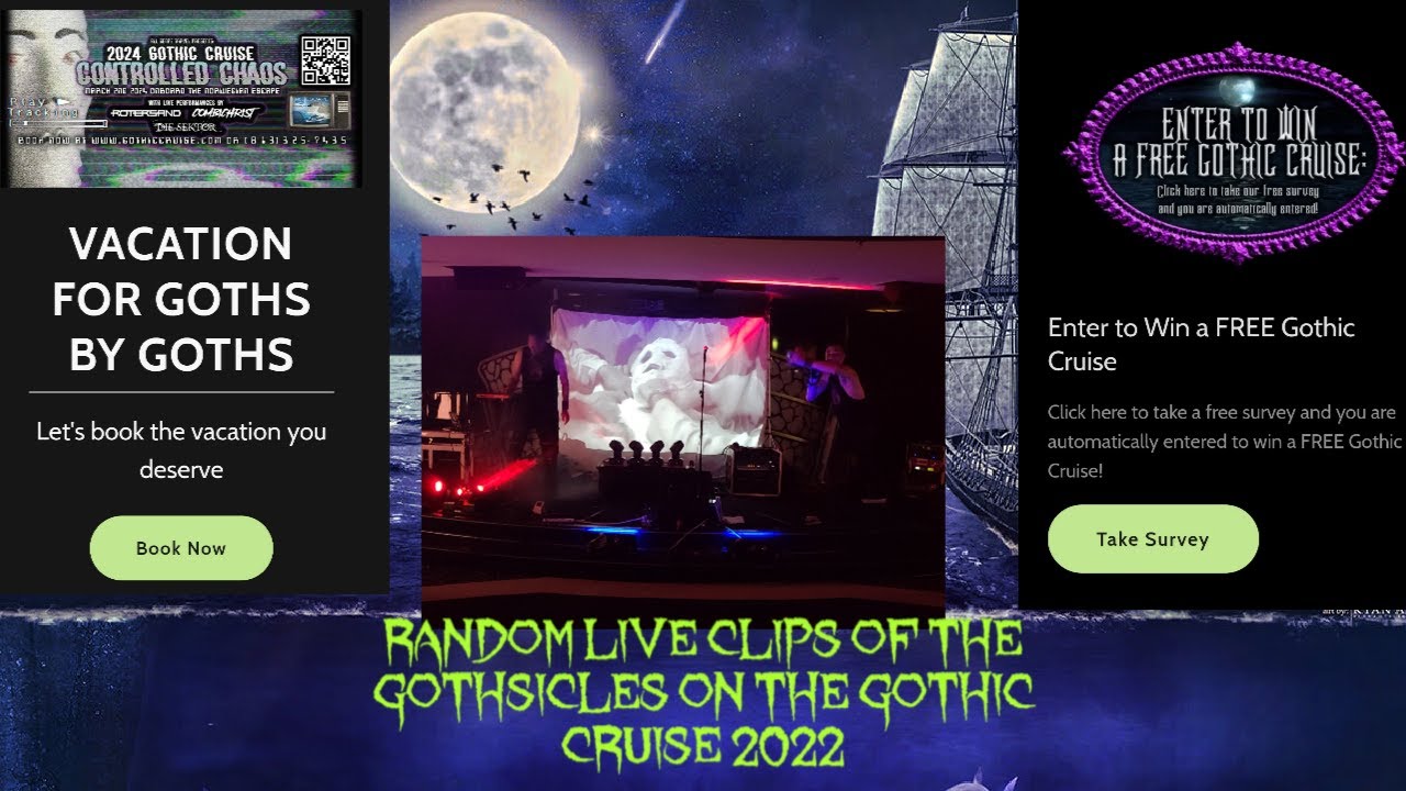 randon clips of THE GOTHSICLES on the 2022 GOTHIC CRUISE 💜🦇💜