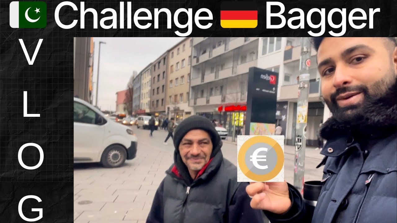  2 Euro Challenge in Germany 🇩🇪 | City vlog 🤩| Faqer ko Challenge kia 😂