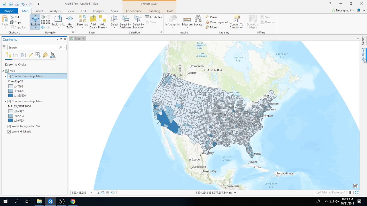Bivariate Choropleth Maps in ArcGIS Pro