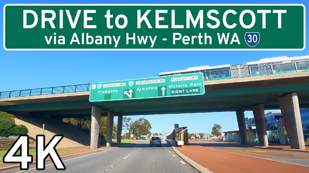 Drive to Kelmscott 🇦🇺 [4K] - From Perth City, Western Australia - Relaxing Drive POV