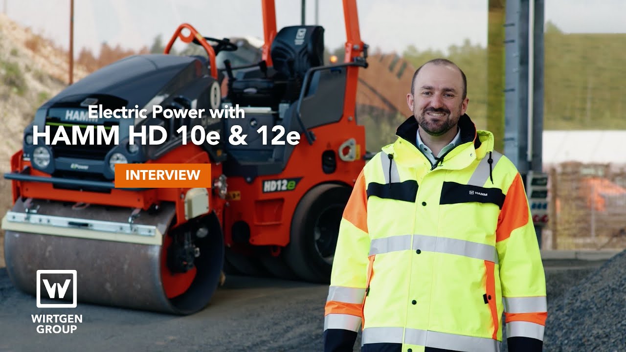 Experience Emission-Free Compaction with HAMM HD 10e & 12e Rollers