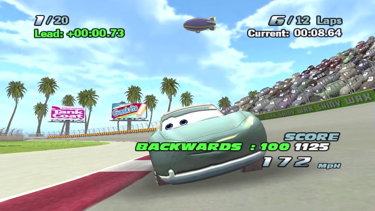 Cars: The Video Game - Lightning McQueen Paint Job #8 (PC Gameplay)