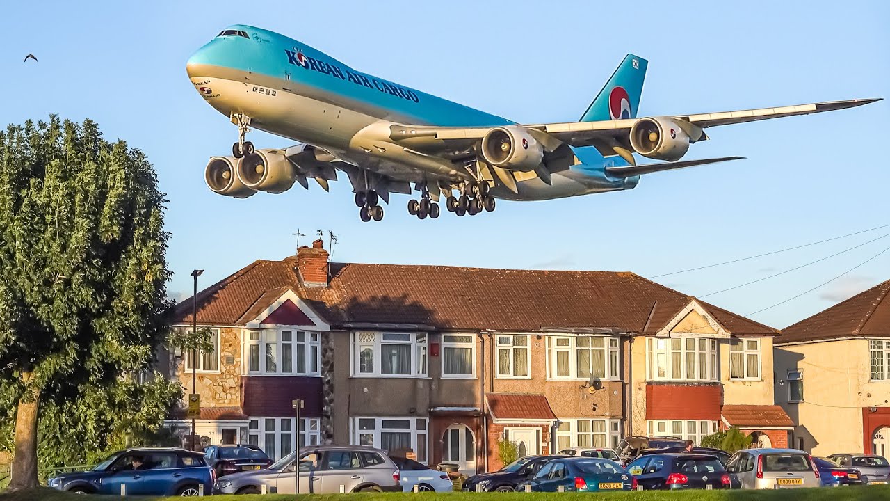 ✈️ 100 BIG PLANE TAKEOFFS and LANDINGS from UP CLOSE 🇬🇧 London Heathrow Plane Spotting [LHR/EGLL]