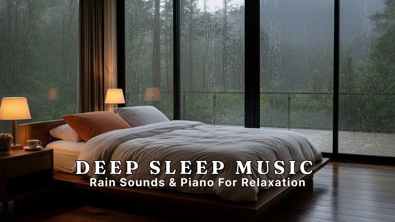 Peaceful Rain Bedroom 🌙 Music for Better Sleep