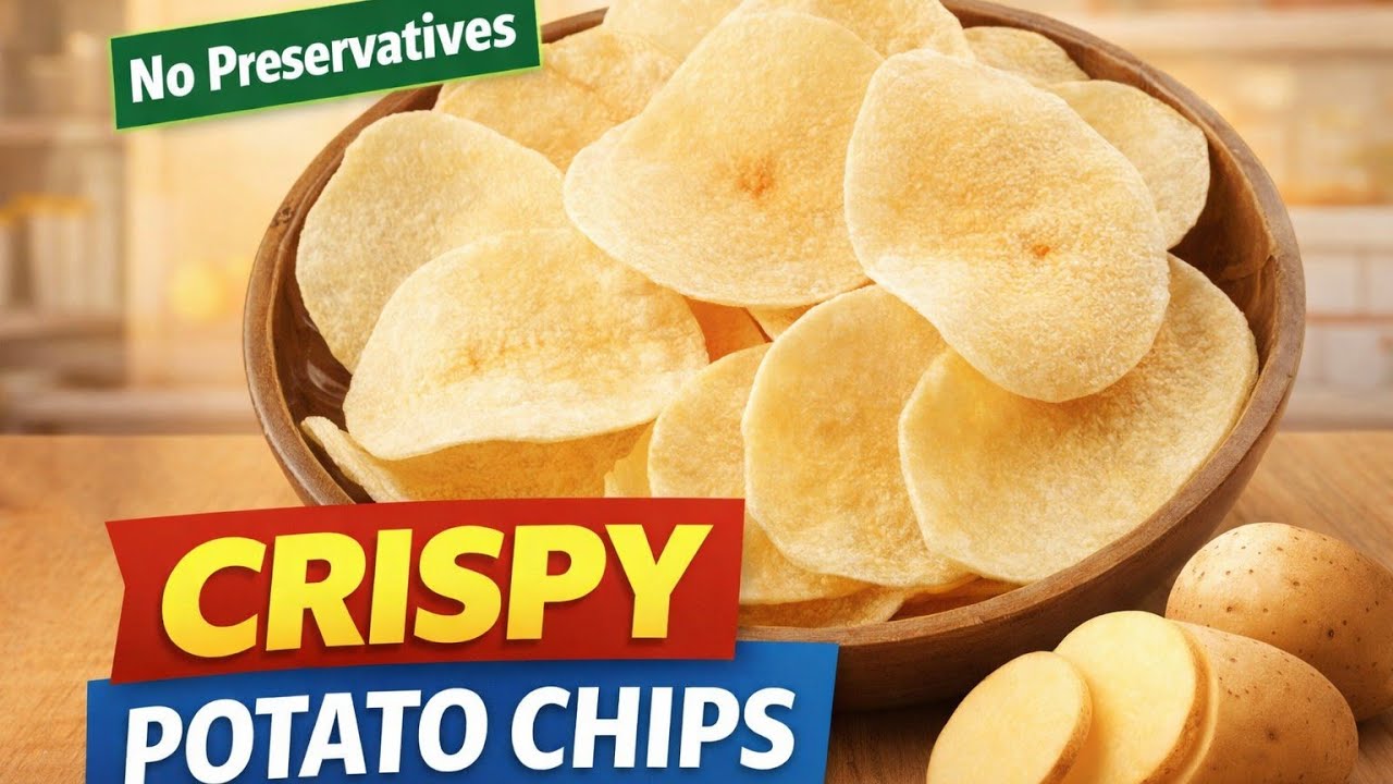 घर पर बनाएं कुरकुरे आलू चिप्स | Homemade Crispy Potato Chips Recipe