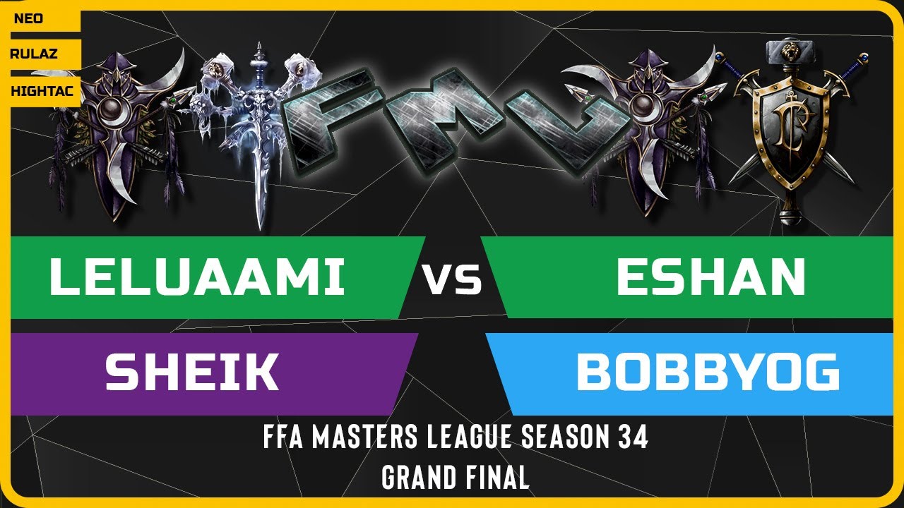 WC3 - Leluaami vs Sheik vs Eshan vs BobbyOG - GRAND FINAL - FFA Masters League