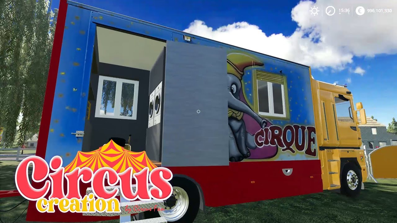 {cirque fs19} partie:3 fin du montage🎪🐪 🦁