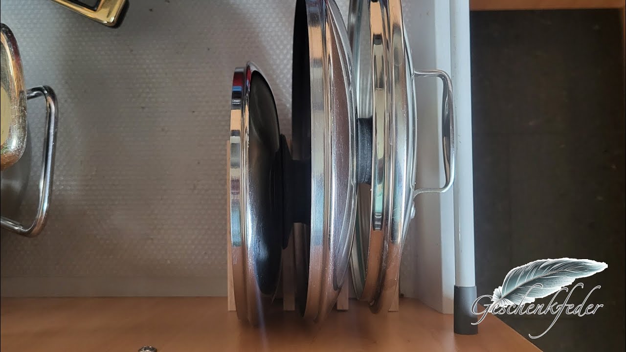 Klötzchen Ordnungshelfer für Pfannendeckel | 1216. DIY-Kreativ-Idee