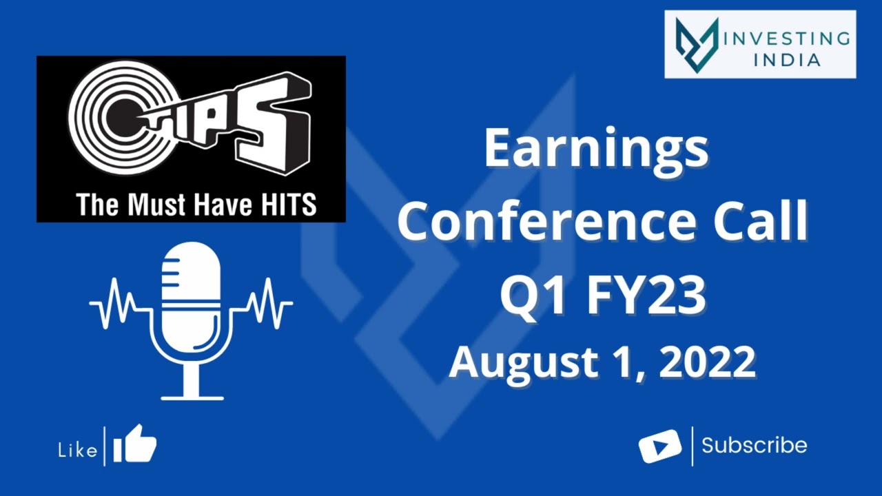 Earnings Conference Call Q1 FY23