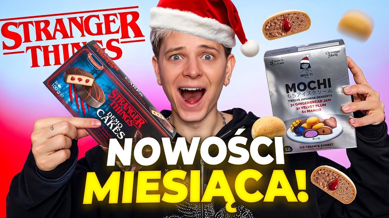 PIERNIKOWE LODY MOCHI?!😍🎄🎁 TESTUJĘ NOWOŚCI SŁODYCZOWE Z LISTOPADA 😱 | Dominik Rupiński