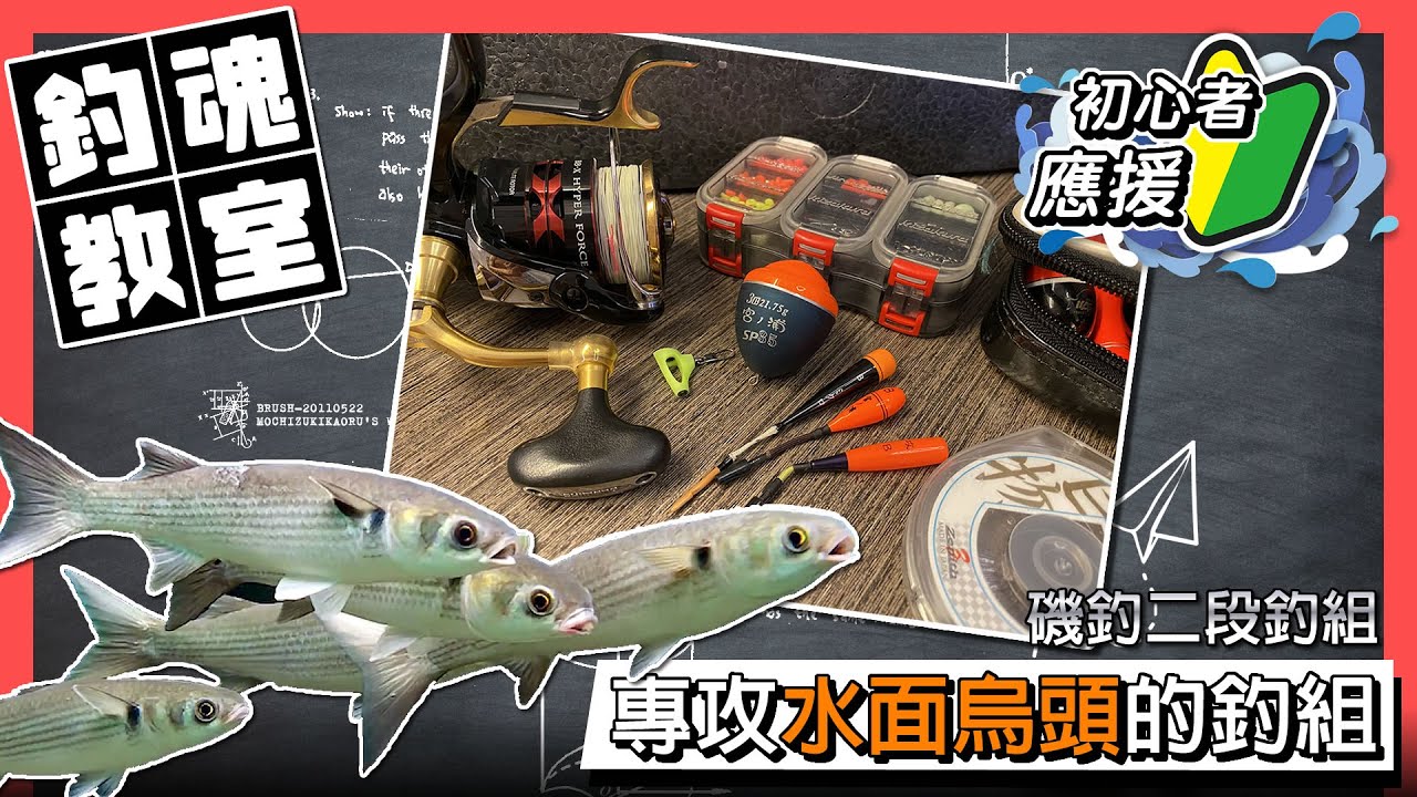 【釣魚教學】專攻釣水面烏頭的釣組 (半游動磯釣二段釣組)  | #香港釣魚