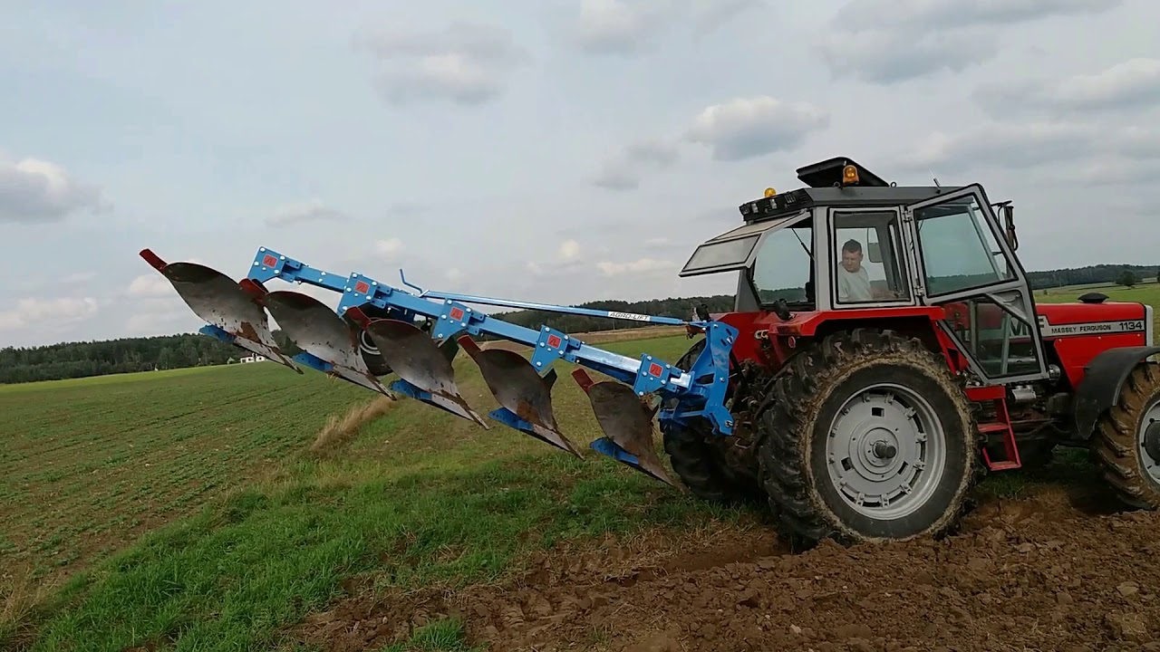 Orka Massey Ferguson 1134 & pług jedno belkowy (PJ 5) Agro-Lift