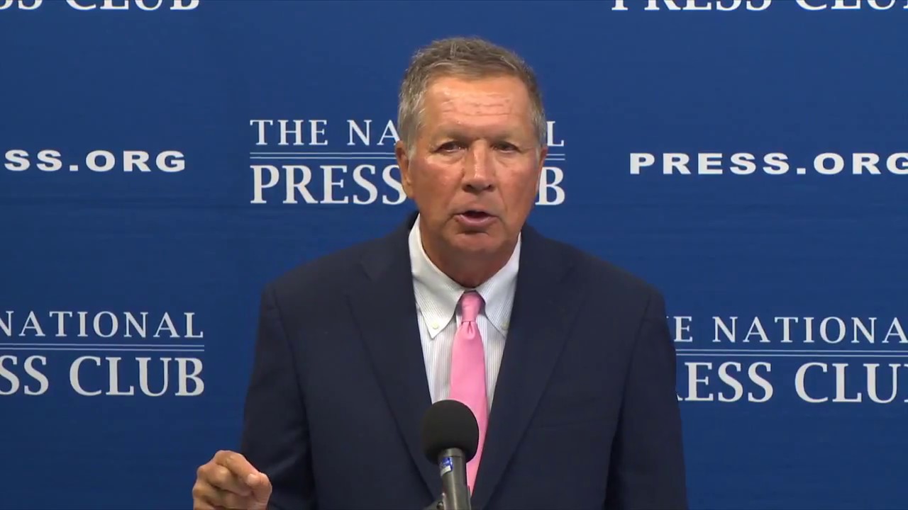Ohio Gov. John Kasich addresses America's foreign policy at The National Press Club