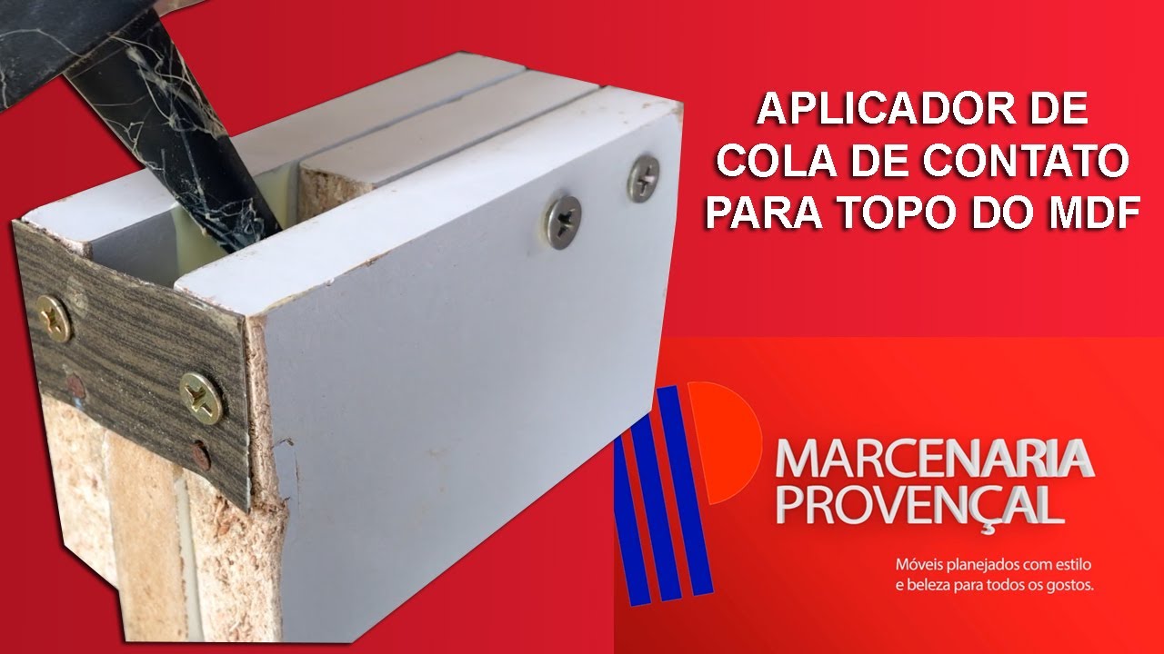 Aplicador de cola de contato para topo mdf