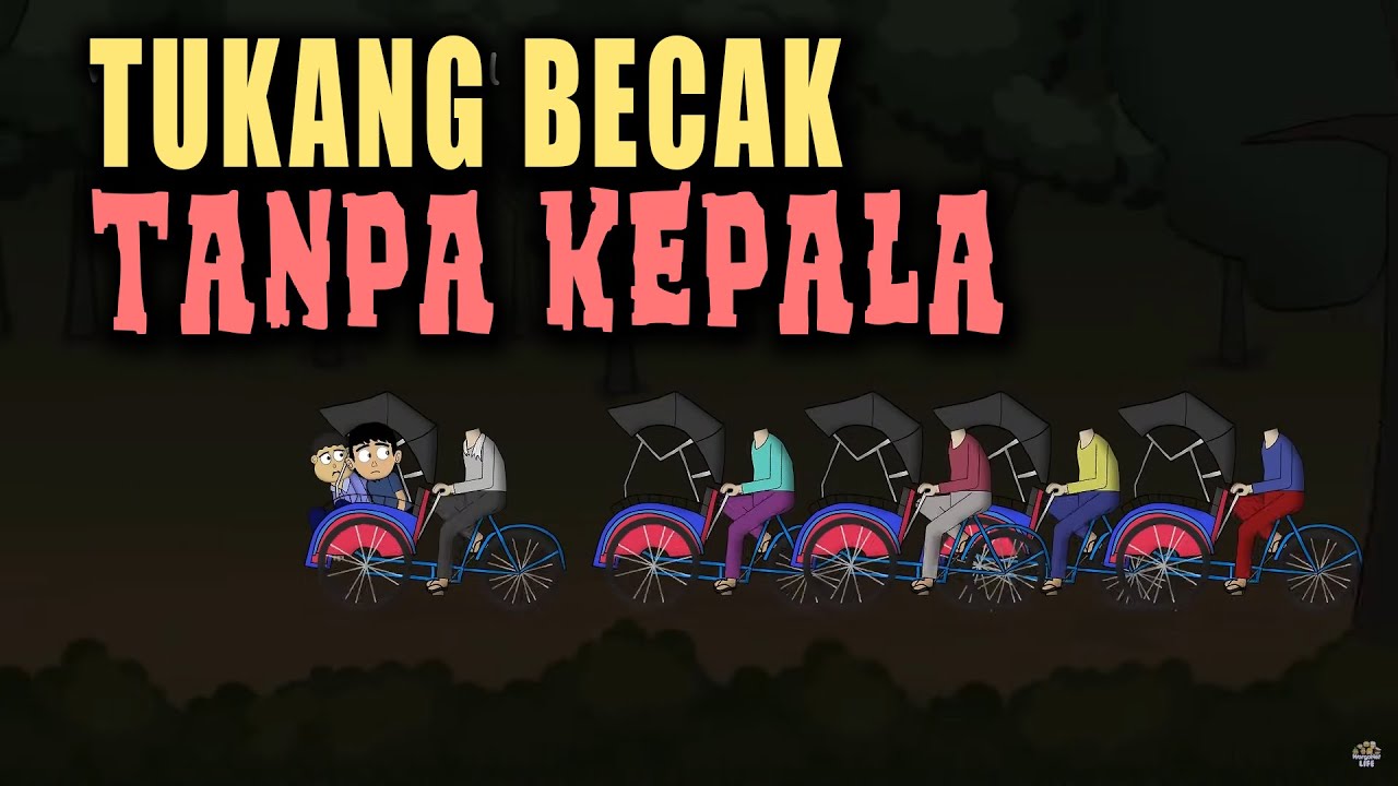 Tukang Becak Kepala Buntung | Animasi Horor Kartun Lucu | Warganet Life