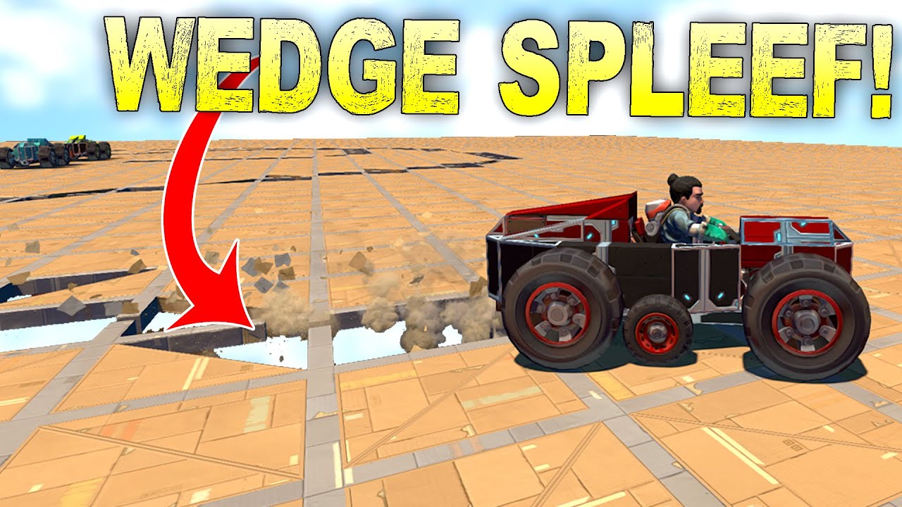 I Built a Spleef Arena out of WEDGES!