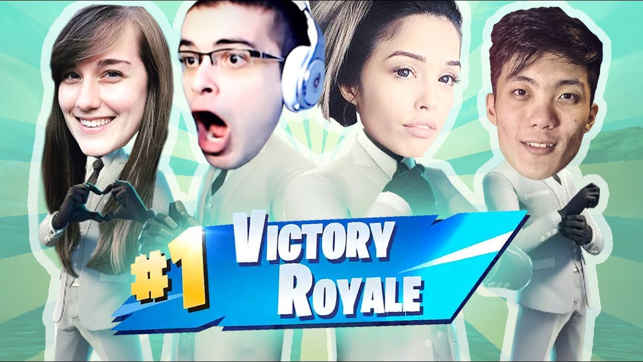 GETAWAY ft. Nick Eh 30, ONE_shot_GURL, FaZe Tennp0 - Valkyrae Fortnite