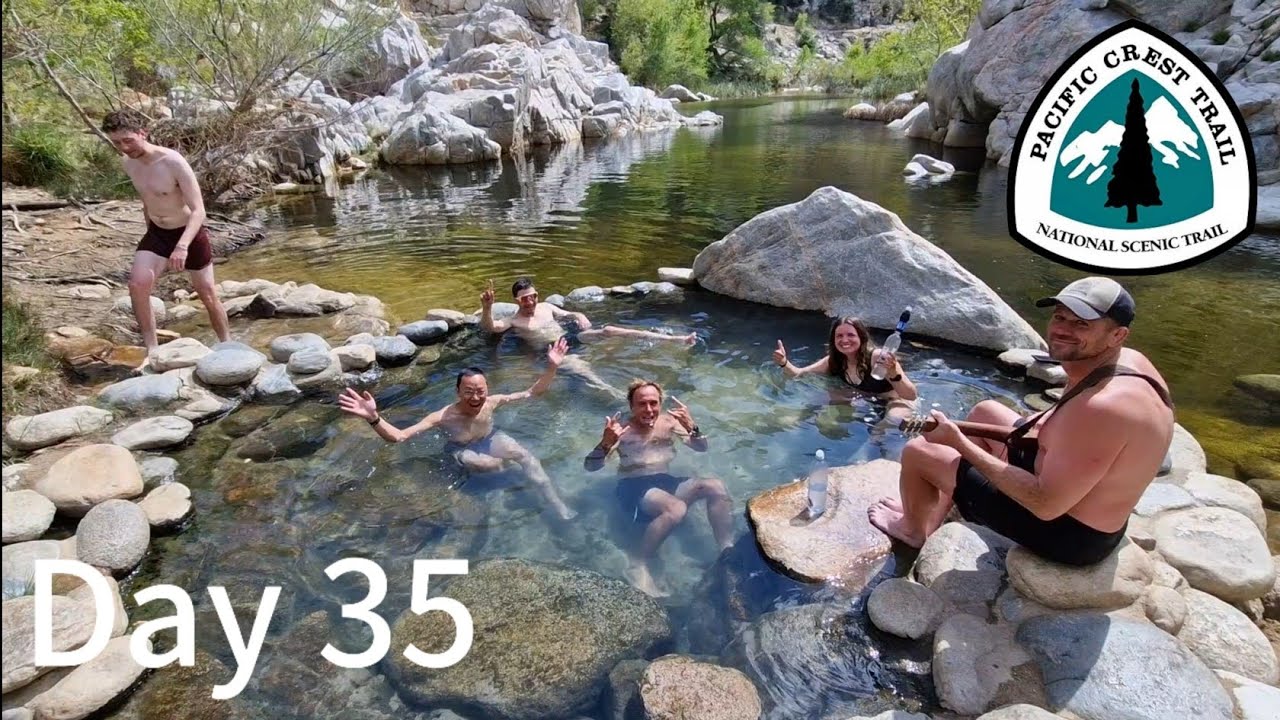 Day 35 - Attacked by tree, rock & bush followed by Hot Springs! - Pacific Crest Trail 2025