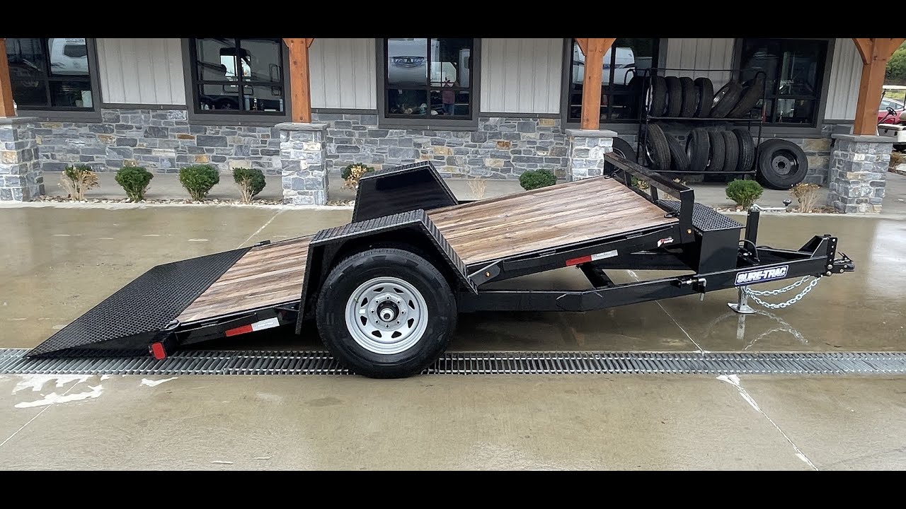 Sure Trac 6.5x12' Scissor Lift Gravity Tilt Trailer 7800# GVW