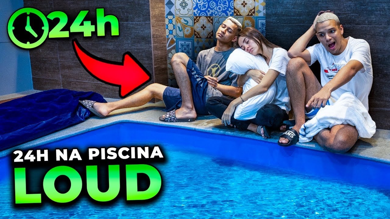 ELES SOBREVIVERAM POR 24 HORAS NA PISCINA SECRETA (INTERNA) DA LOUD!!