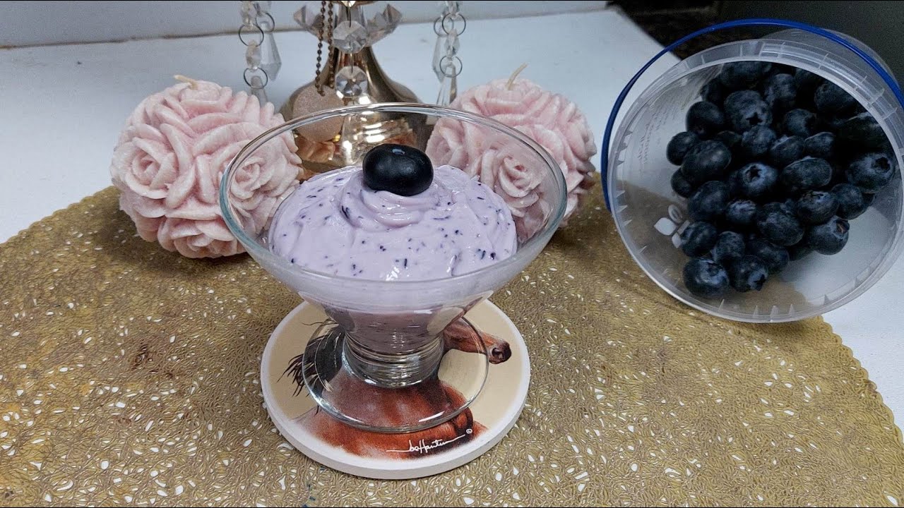 Blueberry Shrikhand Recipe |Blueberry Flavored Yoghurt |Easy and Quick Sheri Recipe |Dessert Recipe