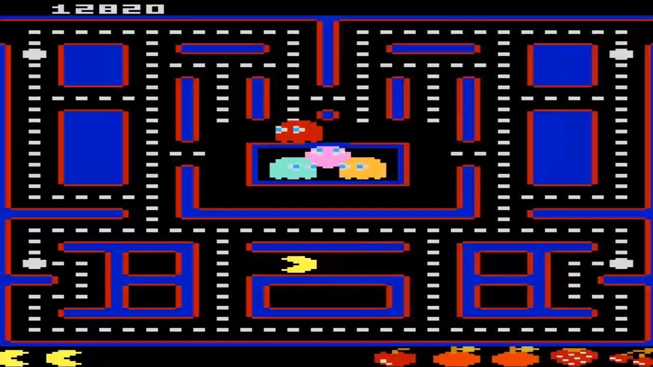 ATARI 7800 Dual Pac Man AND MS PACMAN TOGETHER ON ONE GAME ITS PAC MAN HACK 20050902 HOMEBREW