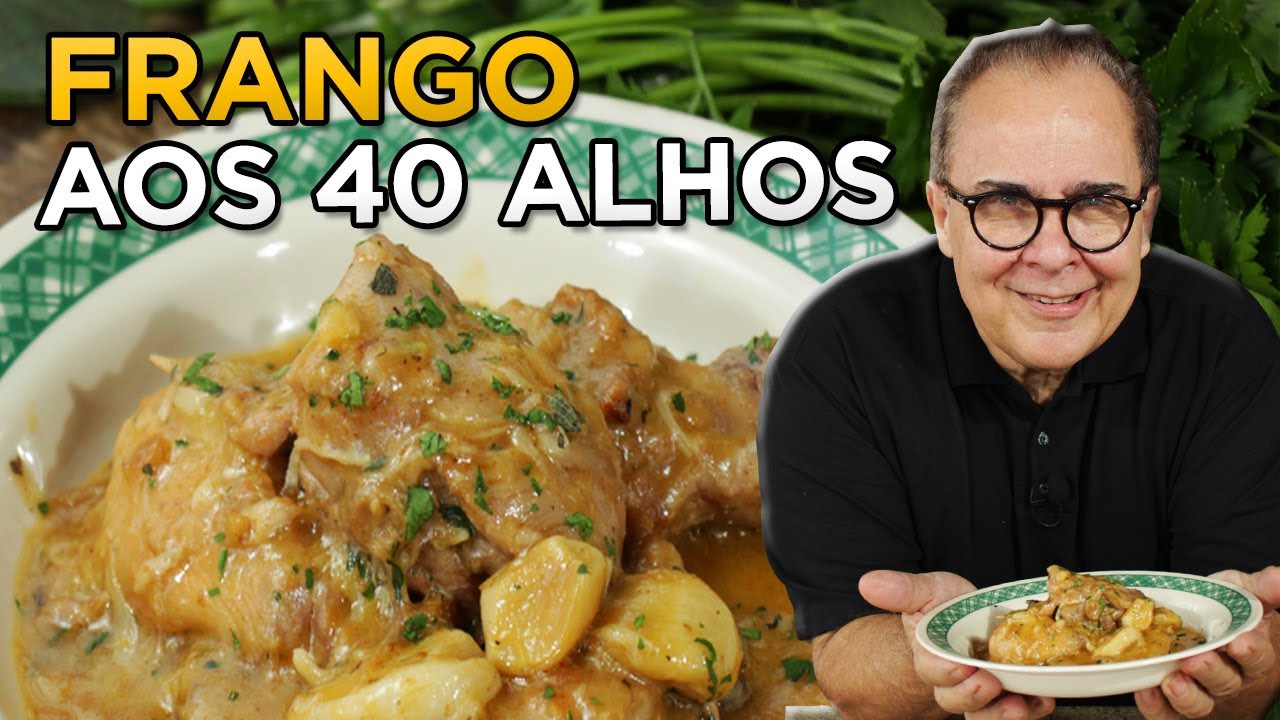 APRENDA A FAZER UM DELICIOSO FRANGO NA PANELA COM 40 ALHOS - RECEITA DO CHEF TAICO