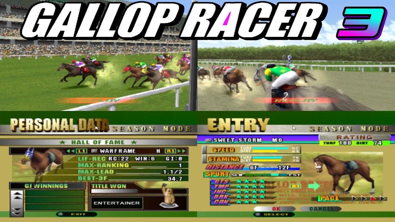 Игра Gallop Racer 3 на эмуляторе Playstation 1 возвращается с комментариями и летсплеем [2026]