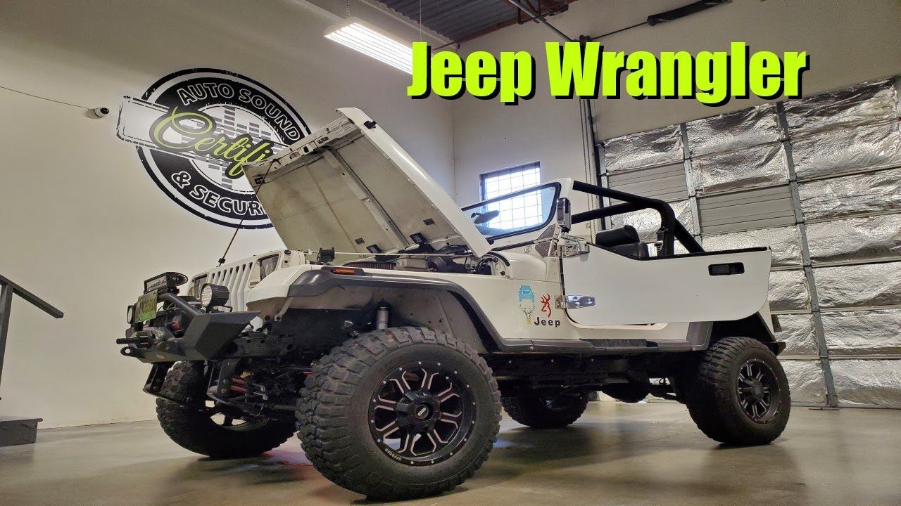 1990 Jeep Wrangler YJ full rewire and custom sound system (Certified Autosound & Security)