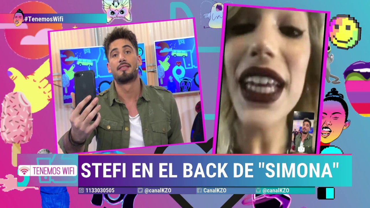 Stefi Roitman y toda la intimidad del back de Simona