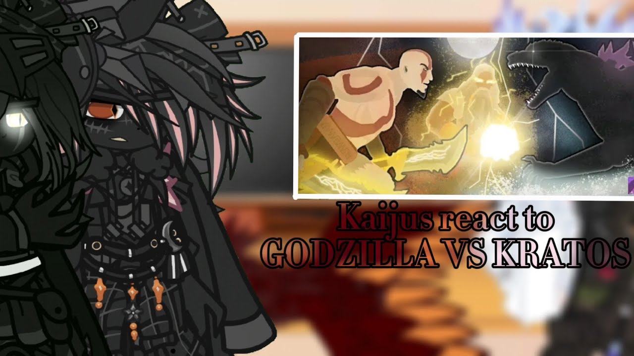 ||Kaijus react to GODZILLA vs KRATOS||Monsterverse gacha||@slick4785