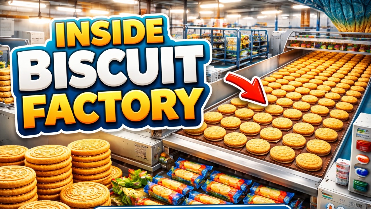 🏭🍪 Inside a Modern Biscuit Factory – Full Automated Making Process | Factory Full Process 🔥