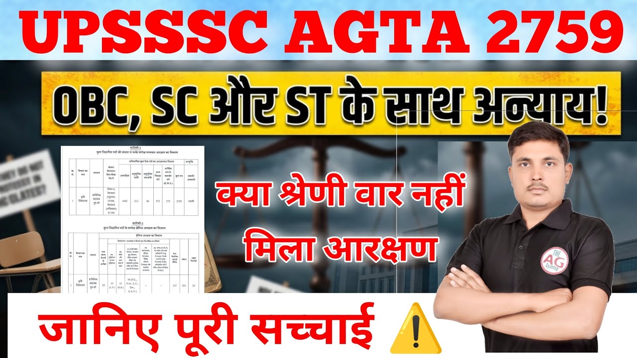 UPSSSC AG TA 2759 भर्ती में आरक्षण घोटाला? 😱 OBC, SC & ST के साथ बड़ा अन्याय | The Gyantop || AGTA 