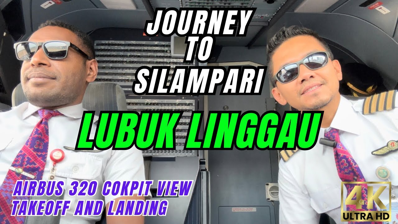 EMBARKING ON AIRBUS 320 - JAKARTA TO LUBUK LINGGAU’S MYSTERIES || COCKPIT VIEW 4K