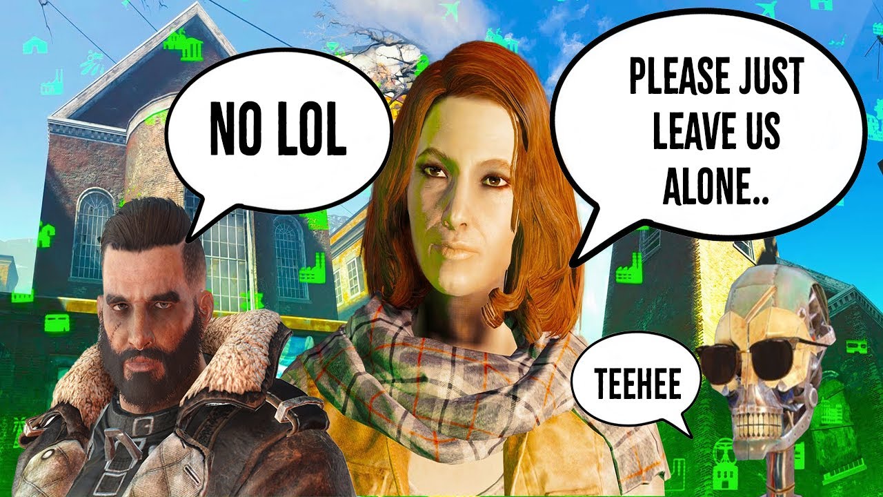 PLAYING FALLOUT 4! doing random quest for the railroad just to betray them in the end... lol