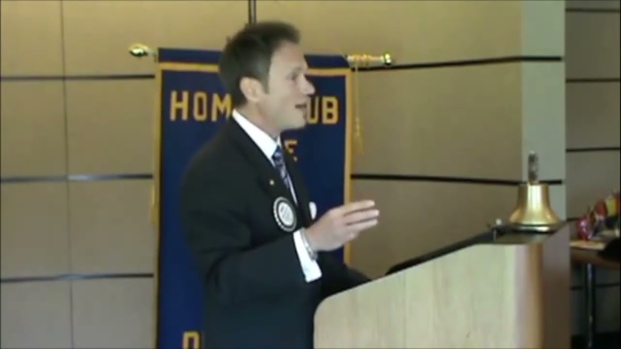 Michael Angelo Caruso's first speech as Rotary Club President (1 of 3)