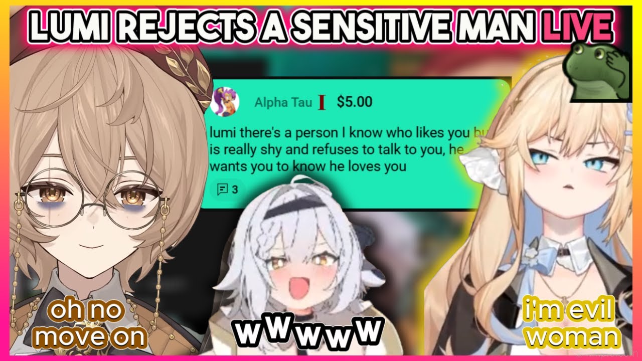 Clio and Miia Watch Lumi Reject a Sensitive Man Live on Stream o7 | Kaneko Lumi Clio Arte Matoimiia