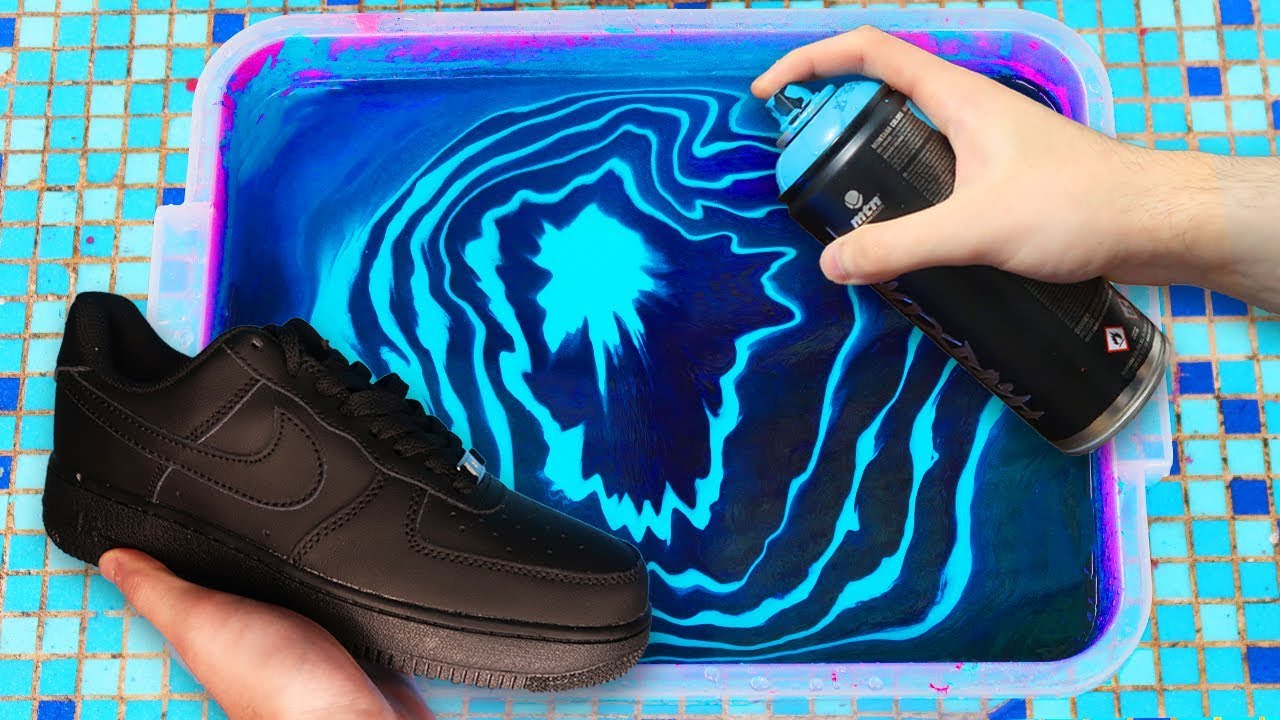 Customize your AIR FORCE 1's with Hydro Dipping 🎨