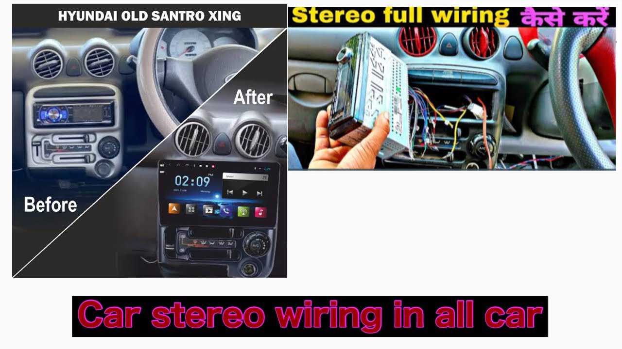 How to Wiring Car Stereo || Car Stereo ki wiring Kaise Kare || Android install in any car #diy #how