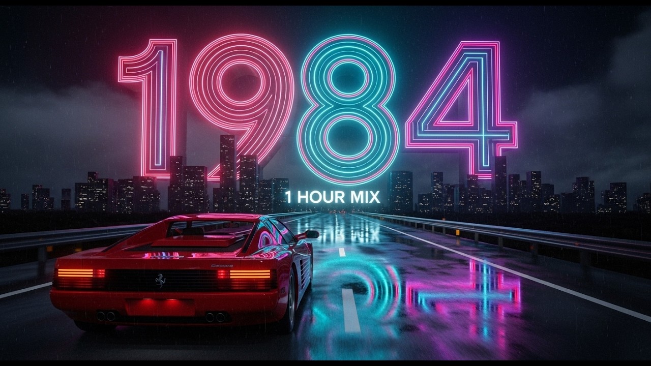 NIGHT DRIVE 1984 - [1 Hour Synthwave Mix] for Late Night Thinking