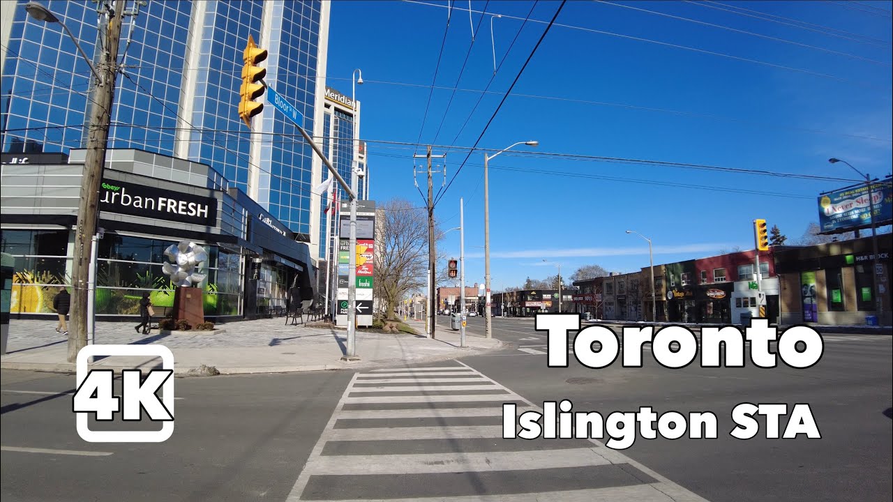 [4K] Toronto, Etobicoke - Walking around Islington Station | #169