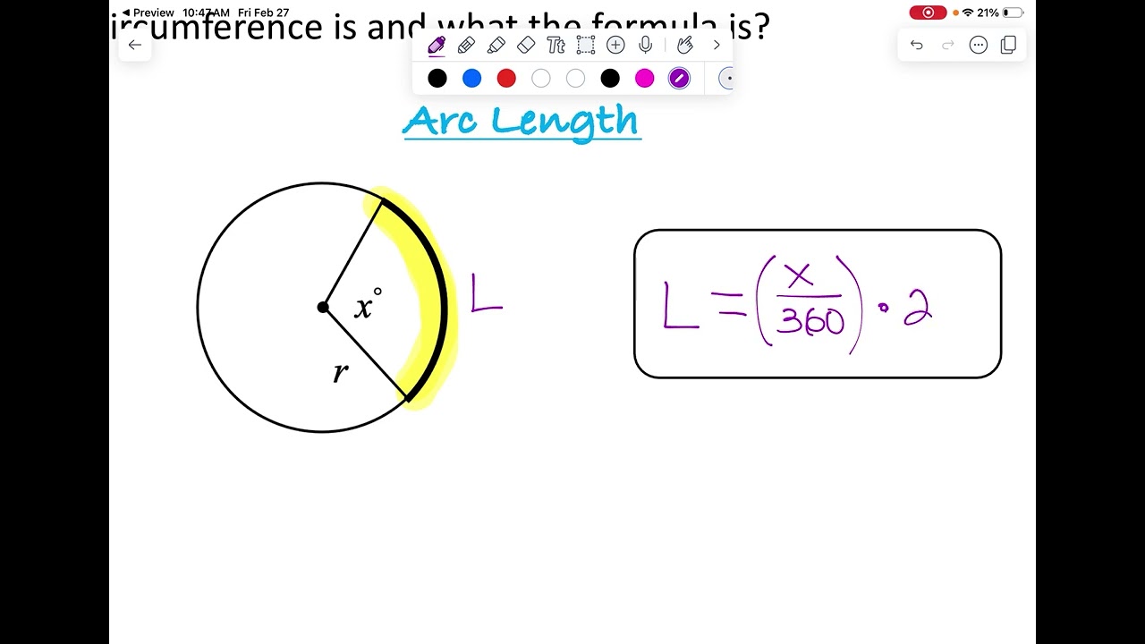 Central Angles, Arc Length, and Sector Area