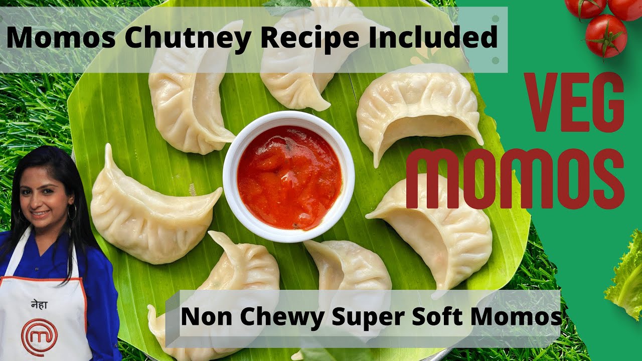Soft Veg Momos l Momo Red Chutney, Secret tips for making Momos Dimsum वेज मोमोस रेसिपी और लाल चटनी