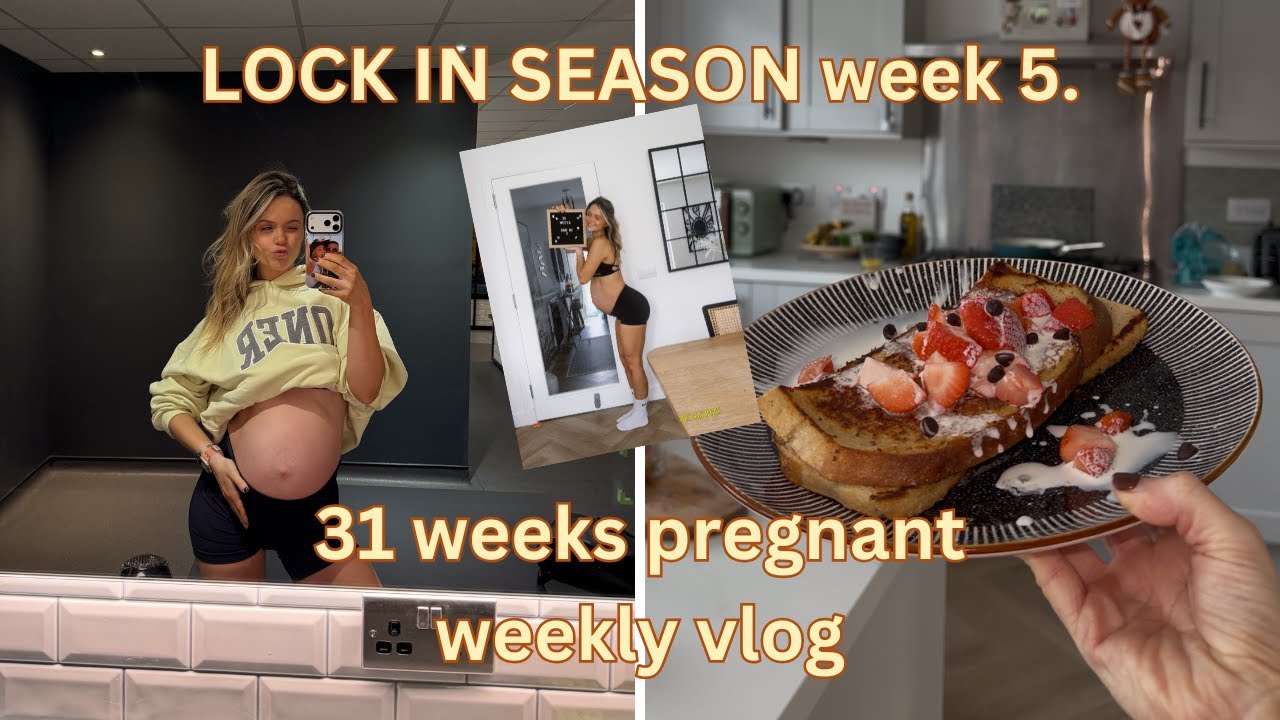 31 weeks pregnant, vegan French toast & high protein meal prep