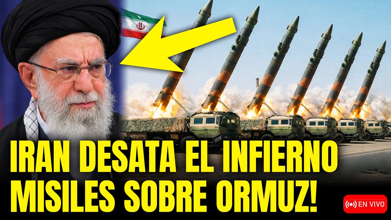 🚨 IRAN LANZA ENJAMBRE DE MISILES EN ORMUZ! SE DESATO EL INFIERNO