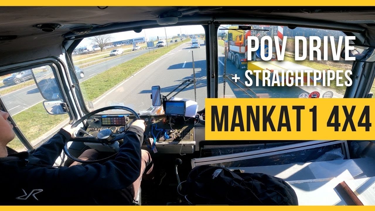 POV truck Driving MANKAT1 | V8 STRAIGHT PIPES | cockpit view 4K