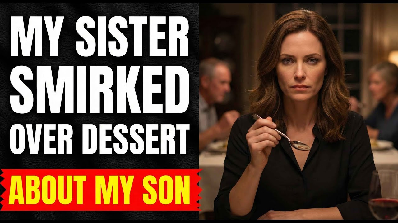 My Sister Smirked Over Dessert, “Maybe If Your Son Were Smarter…” — What I Did Next Shut Her Down