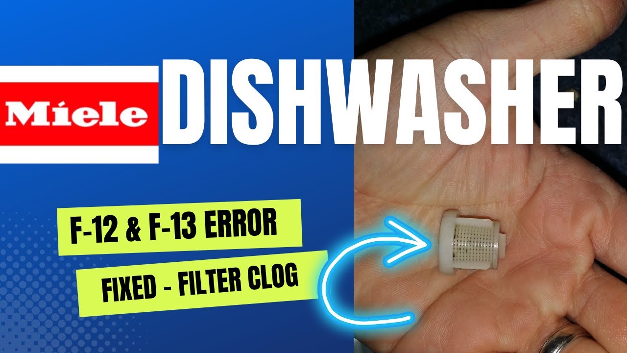 ✨ MIELE DISHWASHER - F12 & F13 ERRORS - EASY FIX ✨ #miele #dishwasherrepair