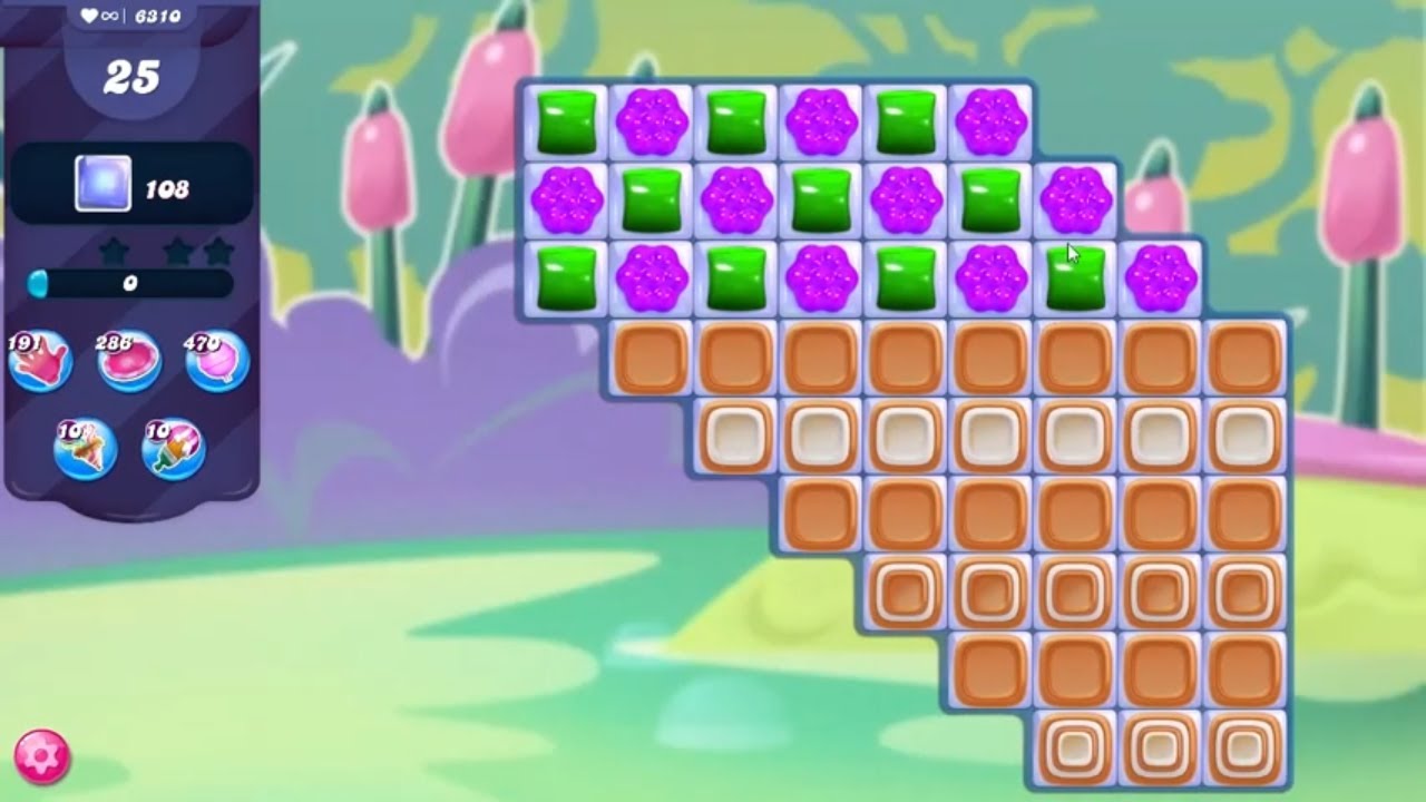 Candy Crush Saga LEVEL 6310 NO BOOSTERS (new version)