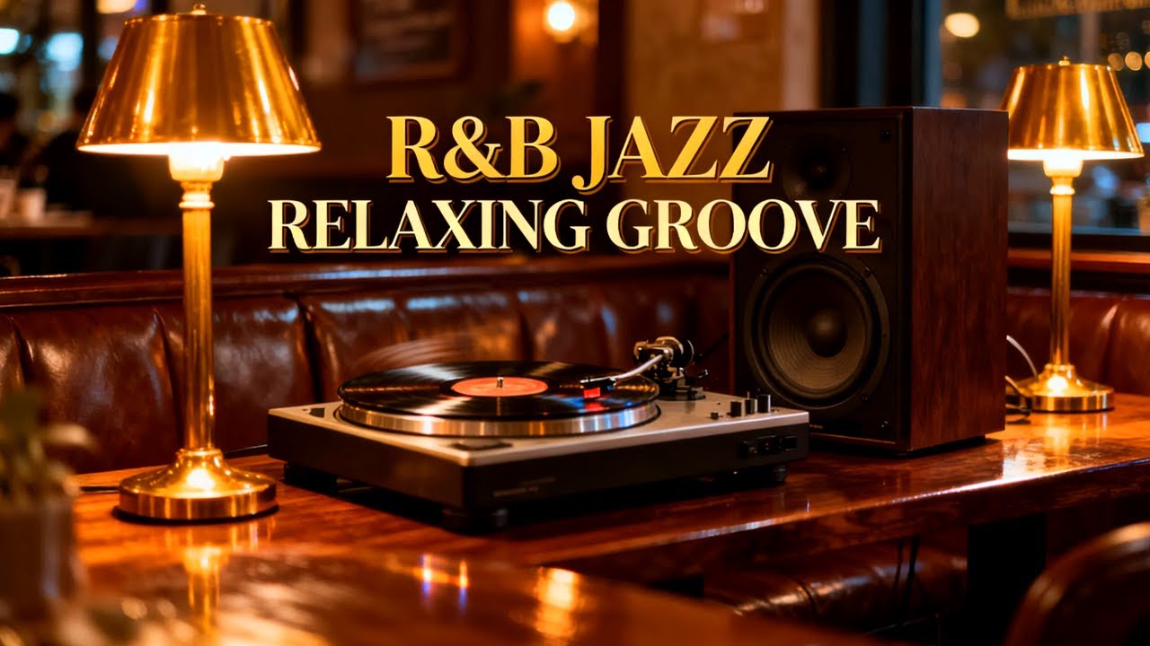 Warm RnB Jazz Café for Late November Focus | Smooth Rainy Night Ambience for Study Work